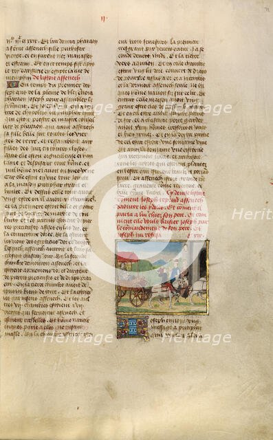 Joseph and Aseneth; Miroir Historial, about 1475. Creator: Unknown.