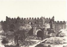 Jérusalem, Porte de Damas, Intérieur, 1854. Creator: Auguste Salzmann.
