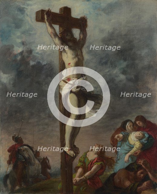 Christ on the Cross, 1853. Artist: Delacroix, Eugène (1798-1863)