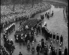 Crowd Watching the Funeral Procession of George V, His Majesty The King, 1936. Creator: British Pathe Ltd.