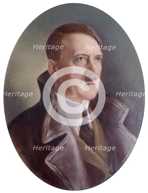 Adolf Hitler, German Nazi leader. Artist: Unknown