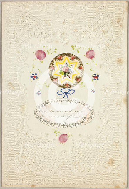 Love is a Star (Valentine), c.1840. Creator: Unknown.