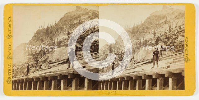 Central Pacific Railroad, California, 1864/69. Creator: Alfred A. Hart.