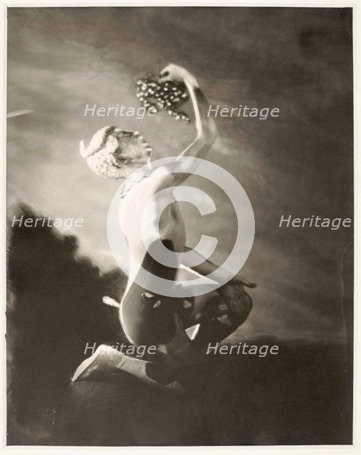 Leonide Massine in the Ballet L'après-midi d'un faune (The Afternoon of a Faun), 1916.