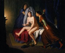 La fuga della regina Bianc(The Escape of the queen Blanche of Navarre), 1850. Creator: Patania, Giuseppe (1780-1852).