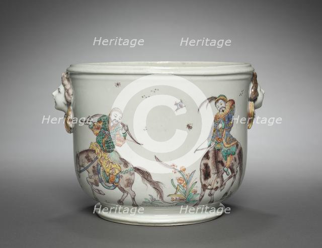 Bottle Cooler (seau à bouteille), c. 1755. Creator: Mennecy- Villeroy Factory (French).