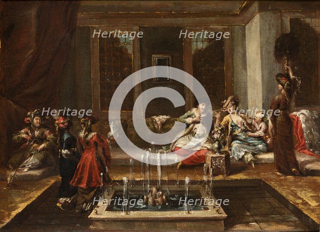 Armenian interior or Orient Scene.