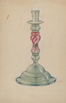 Candlestick, c. 1936. Creator: Margaret Stottlemeyer.