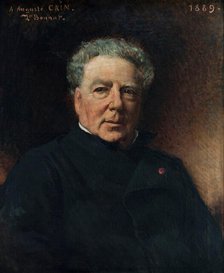 Portrait of Auguste-Nicolas Caïn (1821-1894), 1889. Creator: Bonnat, Léon (1833-1922).