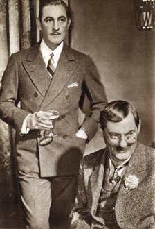 John Barrymore and Lionel Barrymore, American actors, 1933. Artist: Unknown