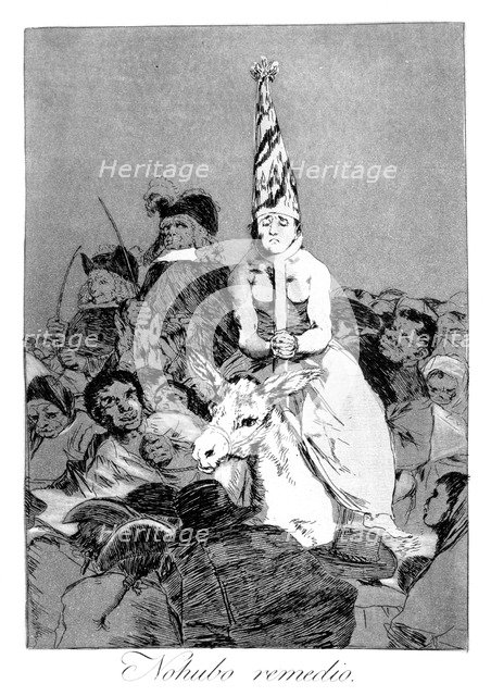 'Nothing could be done about it', 1799. Artist: Francisco Goya