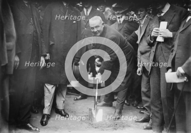 Judge McCall breaks ground for subway, 10/13/14, 1914. Creator: Bain News Service.
