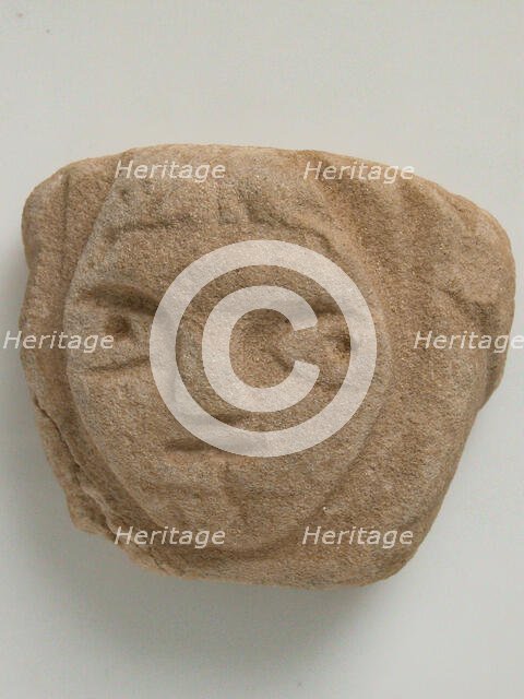 Head, Coptic, 4th-7th century. Creator: Unknown.