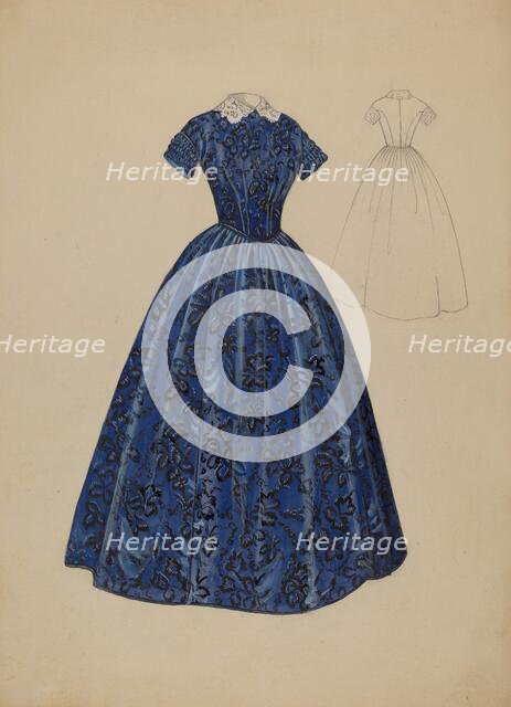 Dress, c. 1936. Creator: Jessie M. Benge.