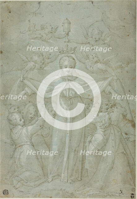 Virgin of Mercy (Madonna della Misericordia), ca. 1590-1600. Creator: Filippo Bellini.