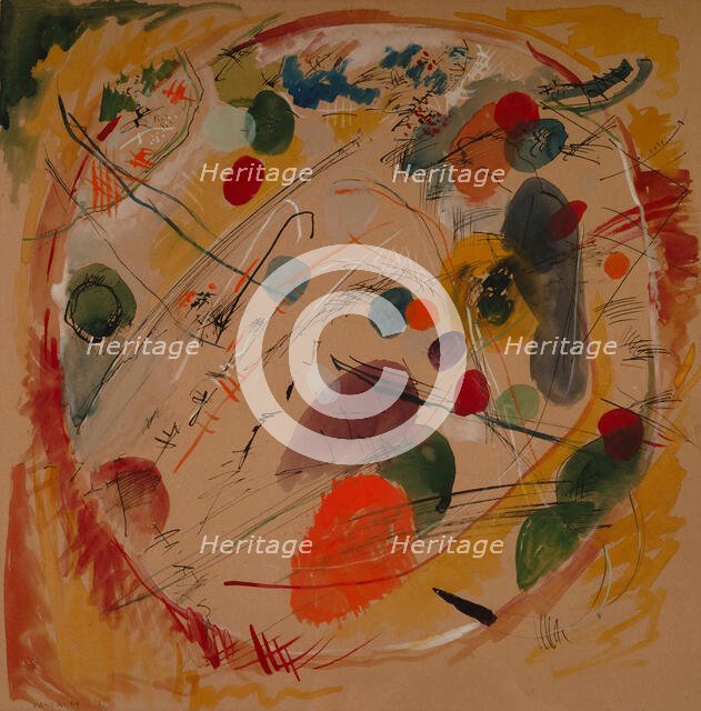 In the circle, c 1914. Creator: Kandinsky, Wassily Vasilyevich (1866-1944).