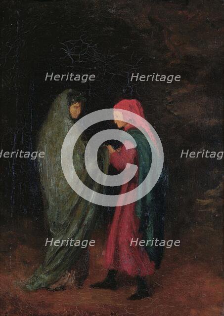 Dante and Virgil at the entrance to Hell, 1857-1858. Creator: Degas, Edgar (1834-1917).