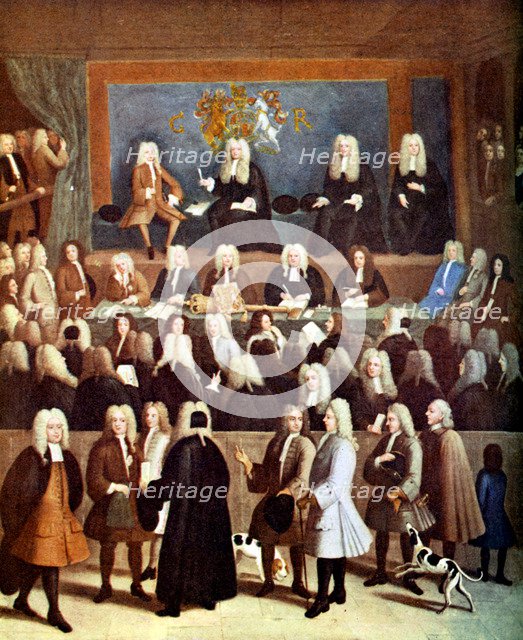 The Court of Chancery in the Reign of George I, 18th century (c1905). Artist: Unknown