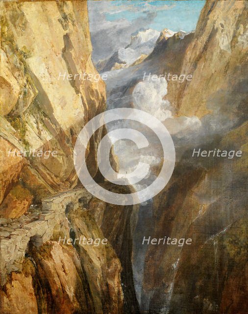 The Pass of Saint Gotthard, Switzerland, 1803-04. Creator: JMW Turner.