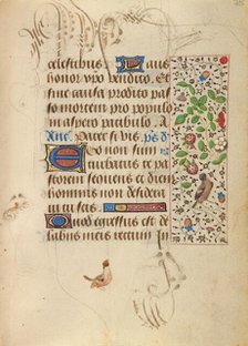 Decorated Text Page; Prayer Book of Charles the Bold, about 1471. Creator: Unknown.