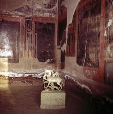 House of the Stags, Herculaneum, Italy; interior of the Roman villa. Artist: Unknown