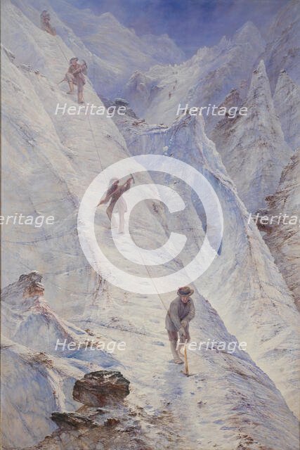 Alpine Climbers, 1869. Creator: Elijah Walton.