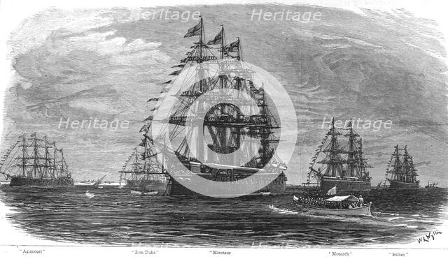 'Visit of the King of Portugal to the Channel Squadron off Lisbon', 1886.  Creator: Unknown.