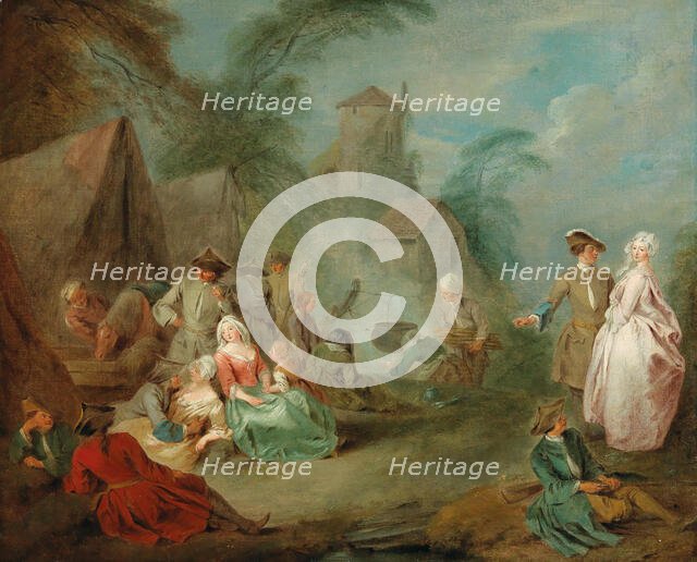 A military camp. Creator: Pater, Jean-Baptiste (1695-1736).