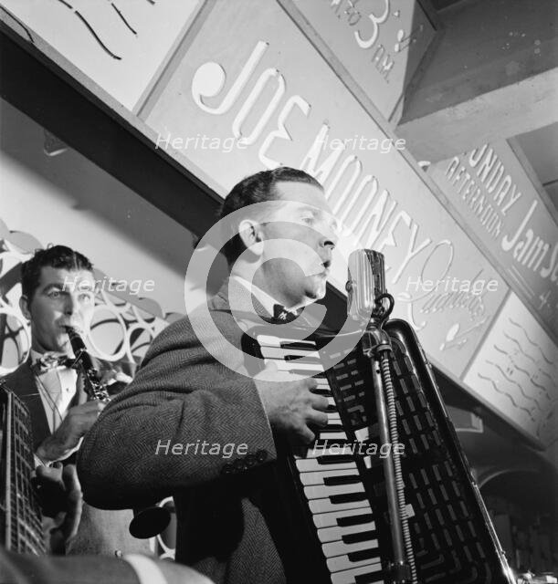 Portrait of Joe Mooney and Andy Fitzgerald, Dixon's Steak House(?), New York, N.Y., ca. Oct. 1946. Creator: William Paul Gottlieb.