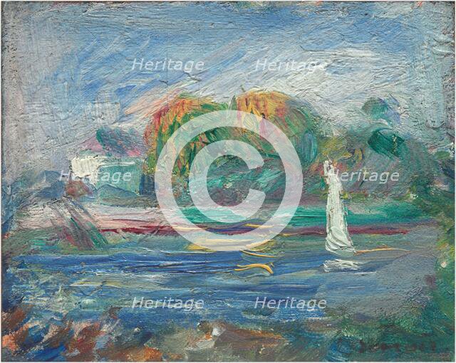 The Blue River, c. 1890/1900. Creator: Pierre-Auguste Renoir.