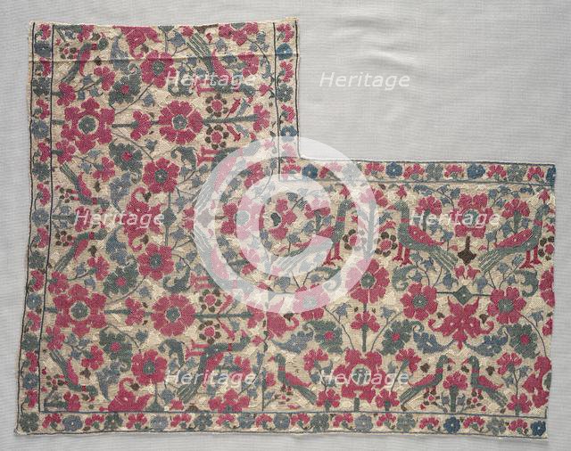 Portion of a Bed Sheet or Valance, 1500s - 1600s. Creator: Unknown.