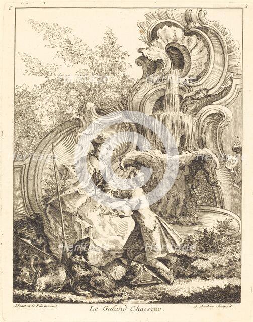 Le Galand Chasseur, 1736. Creator: Antoine Aveline.