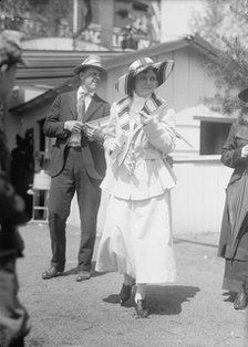 Miss Lucy Bowles, At Horse Show, 1917. Creator: Harris & Ewing.