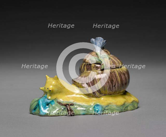 Covered Box in the Form of a Snail, c. 1750. Creator: Strasbourg Factory (French).