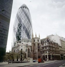 30 St Mary Axe, City of London, 2000s. Artist: Unknown.