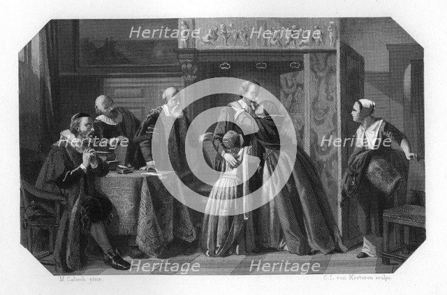 Hugo de Groot (Grotius), 17th century Dutch jurist and philosopher, c1870.Artist: CL van Kesteren