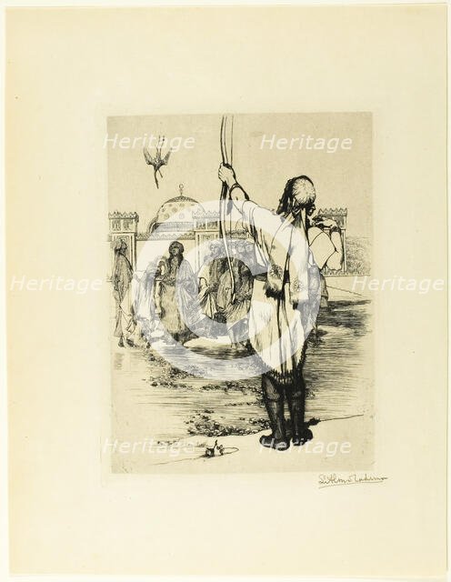 The Bowman, frontispiece from The Epic of Kings, Stories Retold from Firdusi, 1882. Creator: Sir Lawrence Alma-Tadema.