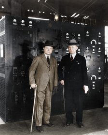 Guglielmo Marconi and David Sarnoff, 1933. Artist: Unknown.