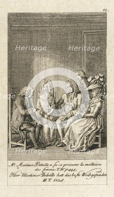 Cecilia or the Story of a Rich Orphan, 1787. Creator: Daniel Nikolaus Chodowiecki.