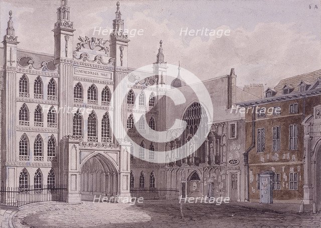 Guildhall, London, 1727. Artist: Anon