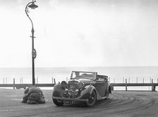 Jaguar SS of RM Proctor at the RAC Rally, Brighton, Sussex, 1939. Artist: Bill Brunell.
