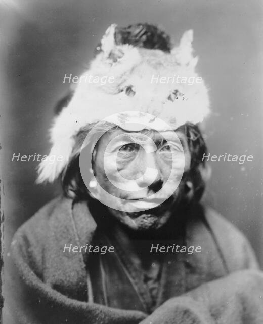 Lynx cap, c1905. Creator: Edward Sheriff Curtis.