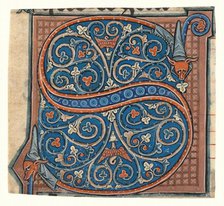 Decorated Initial from an antiphonal, about 1260-1270. Creator: Unknown.