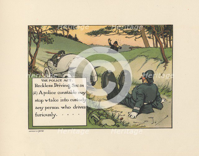 Motoritis, or other interpretations of the Motor Act. The Police Act. Reckless Driving sect. 54, 190 Artist: Unknown