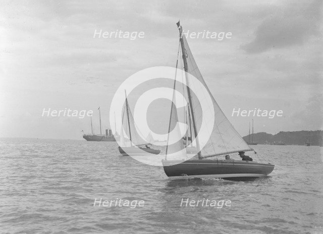 Yarmouth One Designs racing, 1922. Creator: Kirk & Sons of Cowes.