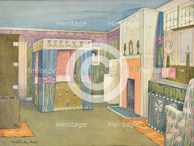 'The Decoration of a Small Bedroom', c1899. Creator: Mackay Hugh Baillie Scott.