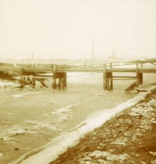 Bridge at Poperinge, Flanders, Belgium, c1914-c1918. Artist: Unknown.