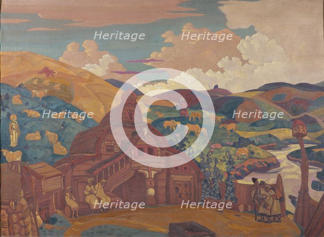 The Three Joys, 1916. Artist: Roerich, Nicholas (1874-1947)