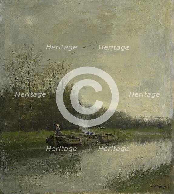 Towing boat, c.1860-c.1888.  Creator: Anton Mauve.