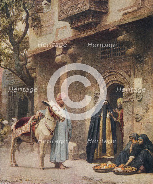 'A Scene in Cairo', 1878, (1917). Artist: Frederick Arthur Bridgman.